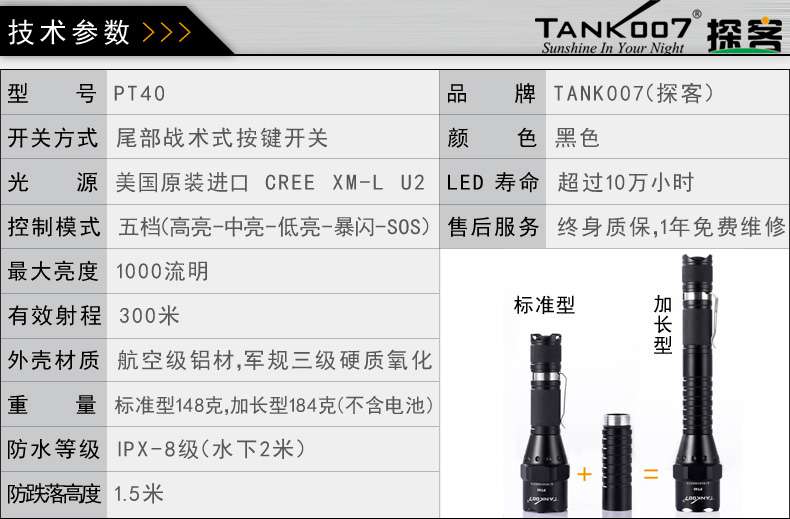 手電PT10，為戰(zhàn)術(shù)而生